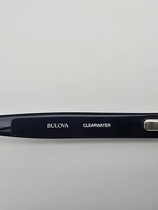 Bulova Clearwater Saphire Blue Rhinestone Eyeglasses Frame w/ Flexhinge and Case gallery