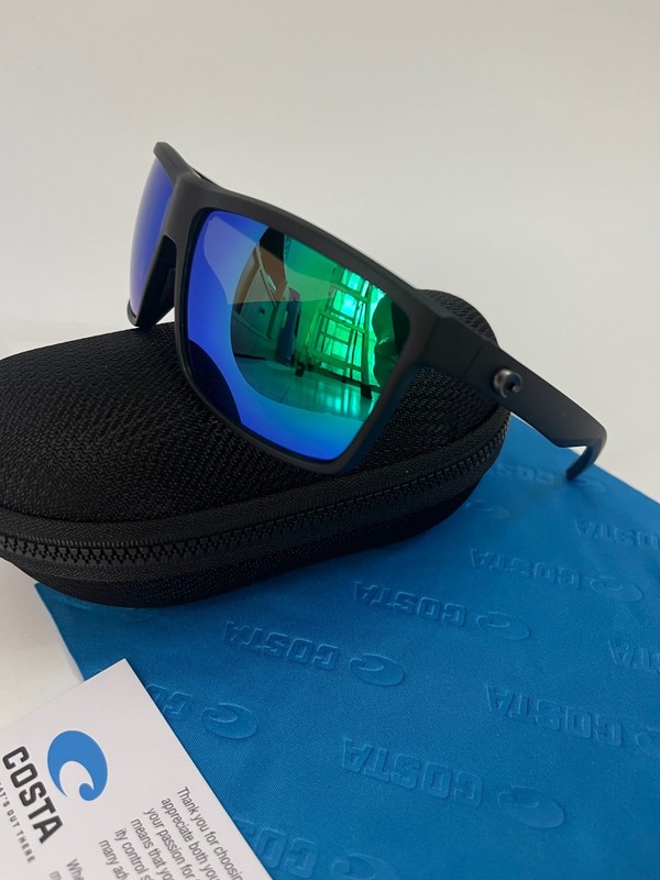 COSTA polarized – Matte Black Frame W/Green Polarized lens 580p