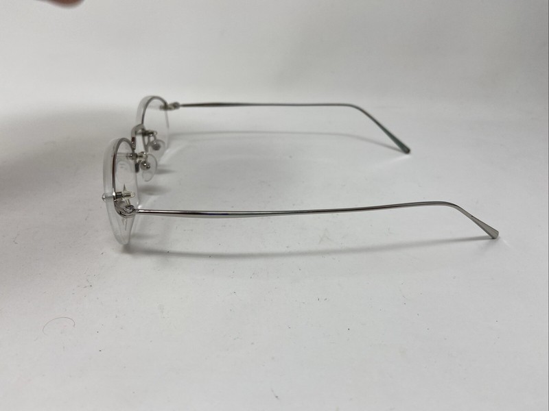 VINTAGE PAUL VOSHERONT V104 50-19-146 Col 2 SILVER EYEGLASSES :741 gallery