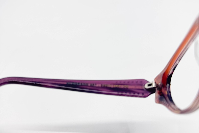 Jean Lafont Eyeglasses Eldorado 857 Striped Purple Frame France 52[]17 142 16849 gallery