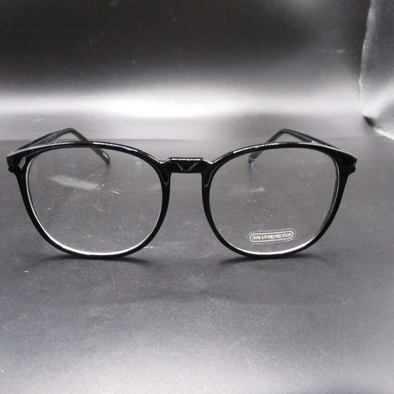 Classic Black Round Full Rim Eyeglass Frames 8875CLR 100% UV Protection