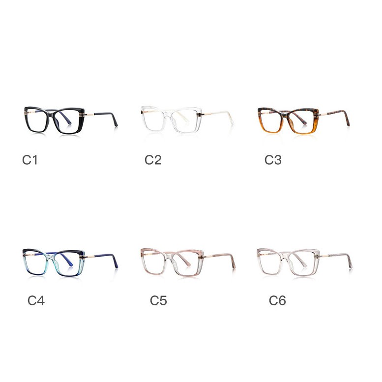 TR90 Anti Blue Light Cat Eye Eyeglasses Women Personality Clear Lens Glasses New gallery