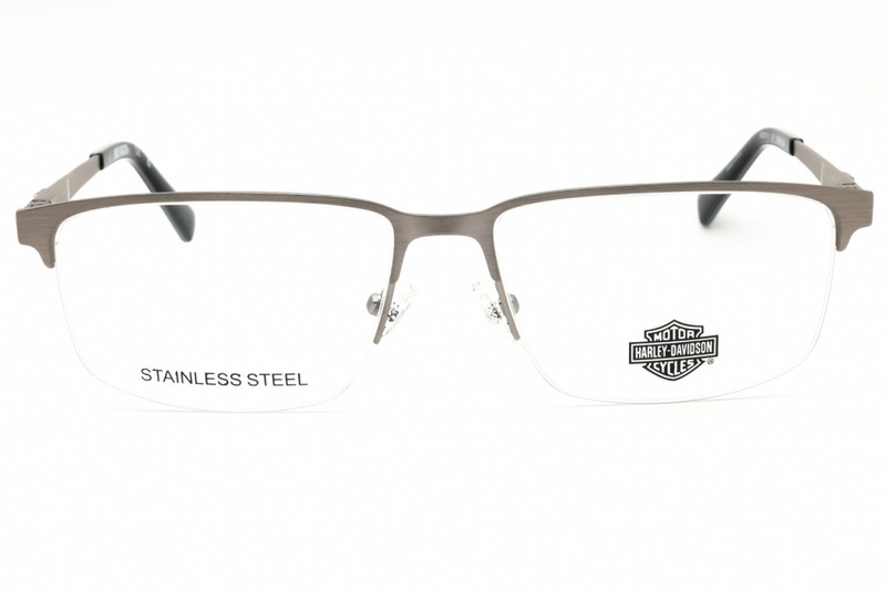 NEW Harley Davidson HD50113 011 Matte Light Nickeltin 57mm Eyeglasses gallery