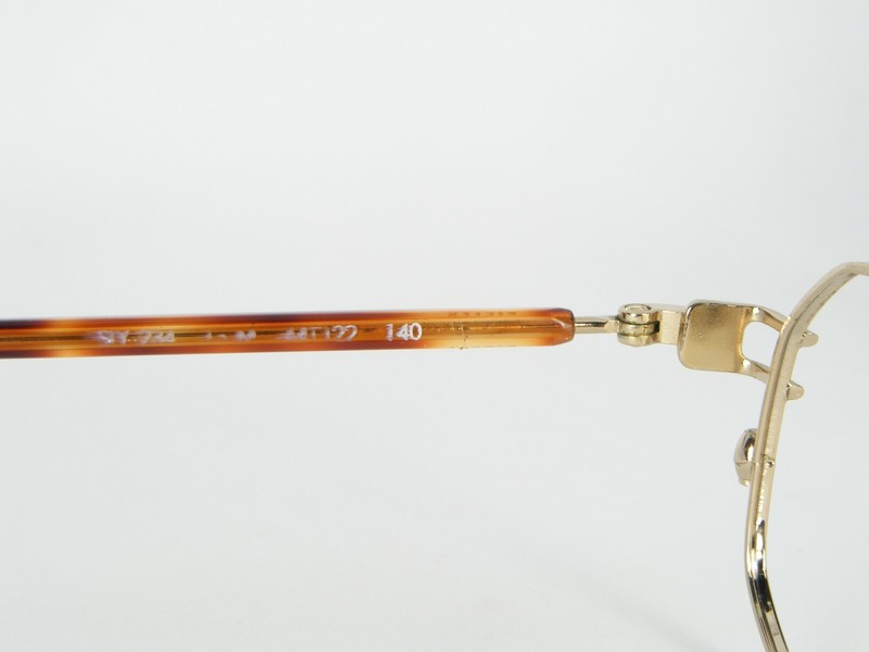 SISLEY SLY 234 M GOLD /HAVANA EYEGLASSES GLASSES METAL FRAME 44-22-140mm (NOTES) gallery