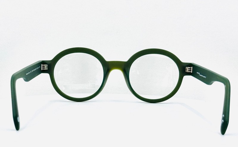 ITALIA INDEPENDENT 5017 032.000 Green Round Full Rim Eyeglasses 46-22-145 B:44 gallery