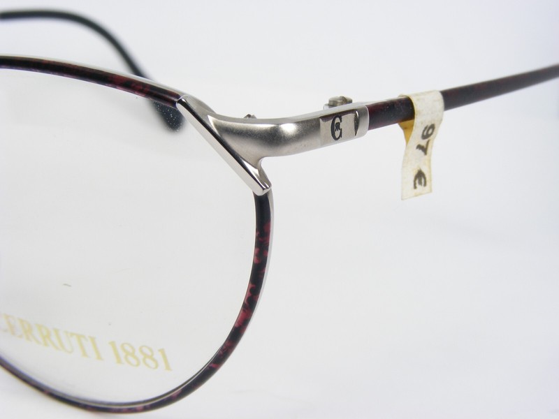 Vintage Cerruti 1881 C 1802 WR PURPLE SILVER EYEGLASSES GLASSES FRAME C1802 56mm gallery