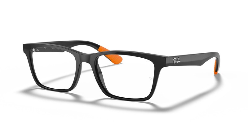New Ray-Ban RX7025 -5417 Black Frames 53-17-145 Square Eyeglasses