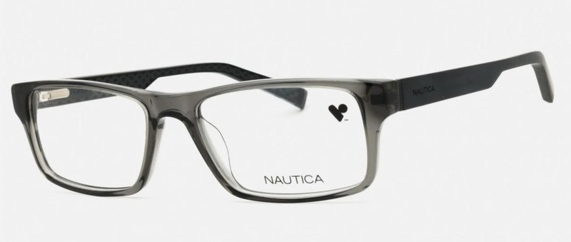 New Nautica N-8159N 015 Crystal Smoke Eyeglasses 54/17/140