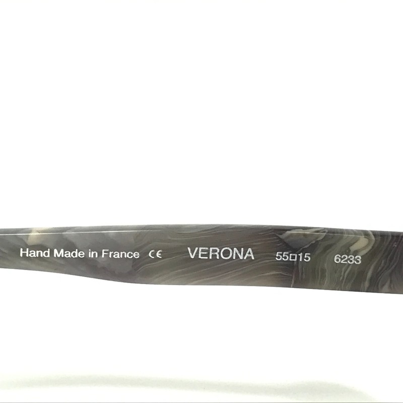 Morgenthal Frederics Eyeglasses Frames VERONA 6233 Grey Horn Cat Eye 55-15-130 gallery