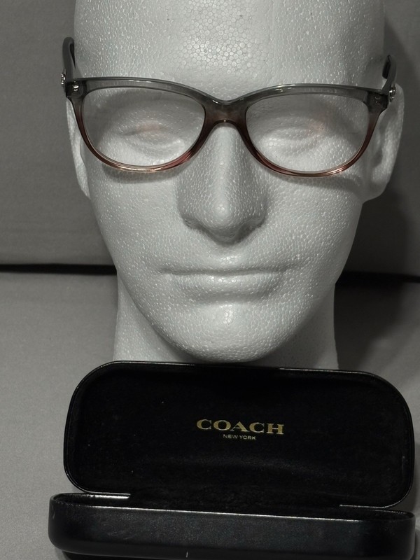 Coach Eyeglasses, Frames Only, HC 6155 5620 Gray Burgundy Gradient, 53-16-140