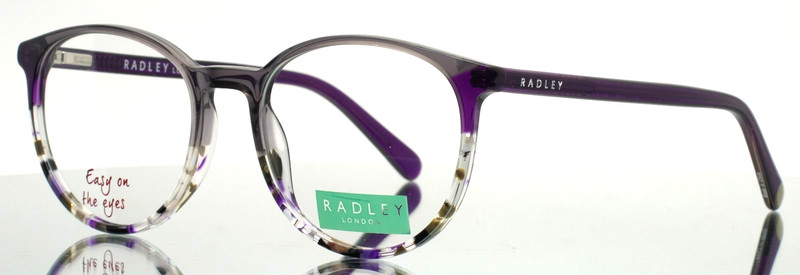 RADLEY RDO6043 108 Grey Purple Tortoise Womens Round Eyeglasses 49-17-135 B:41