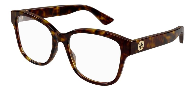 Gucci GG1340O Dark Havana (002) Eyeglasses