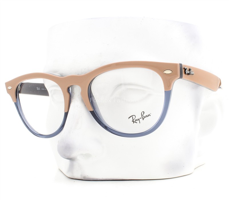 Ray-Ban Iris Eyeglasses RB 4471V 8195 Unisex Glasses Beige on Blue 51mm No Case