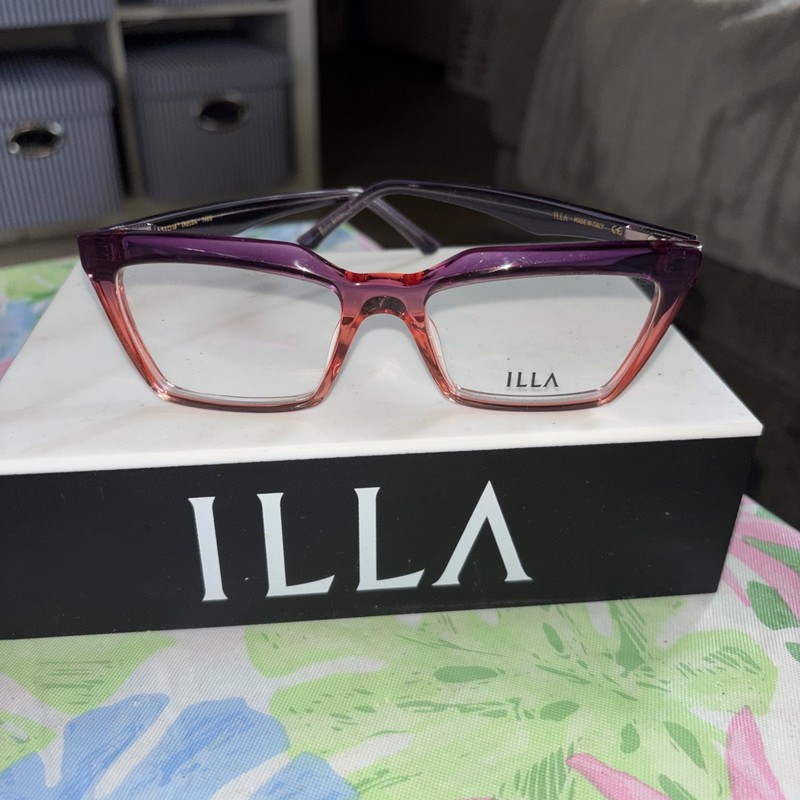 ILLA EYEGLASSES FRAMES ONLY/ IMELDA PURPLE FADE 53/18/135