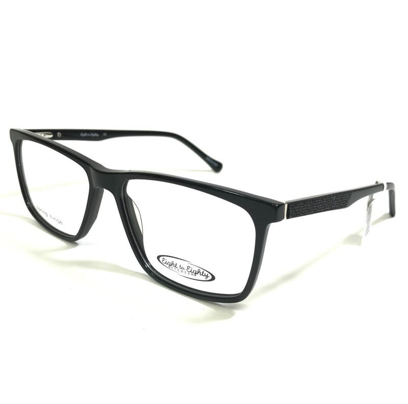 Eight to Eighty Eyeglasses Frames BABYBOY BLACK Square Full Rim 55-16-140 gallery