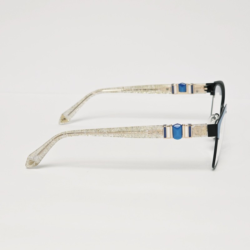 La Matta LM3243 Women's Glasses in Gem Blue / Gold Glitter | Size: 54mm gallery
