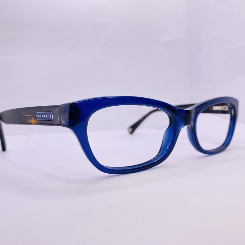Coach Authentic Eyeglasses HC 6045 Dahlia 5163 Navy Dark Tortoise 53 [] 18 135