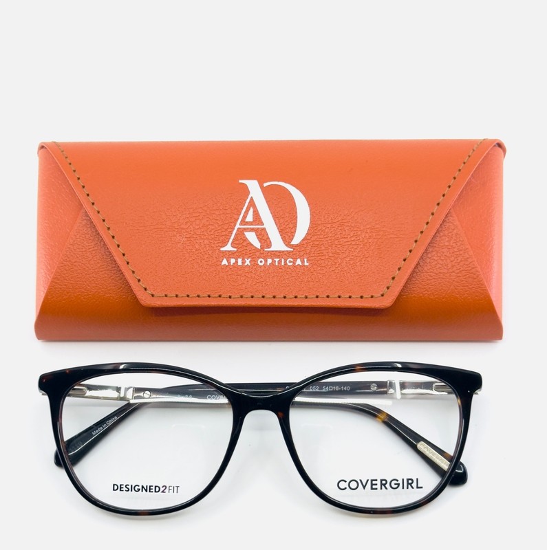 NEW COVERGIRL CG4004 052 Brown Tortoise Womens Cat Eye Eyeglasses 54-16-140 B:42