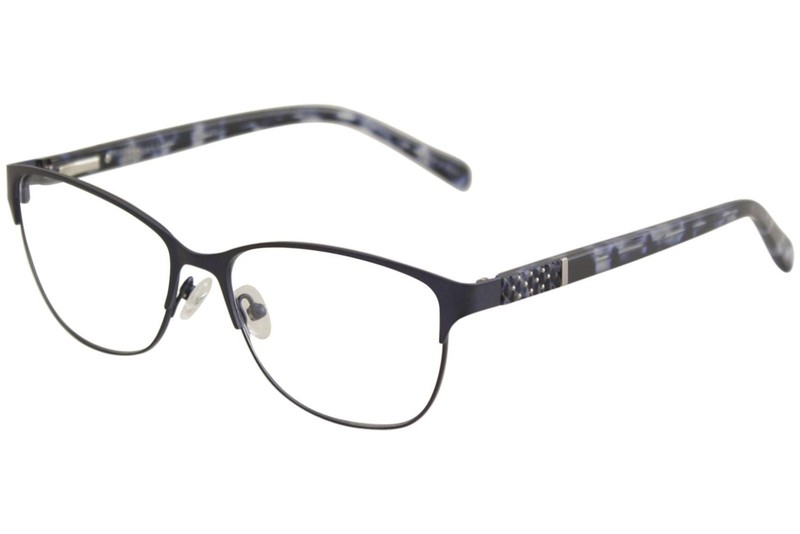 Nicole Miller Eyeglasses Columbus C01 Navy/Blue Tortoise Optical Frame 55mm