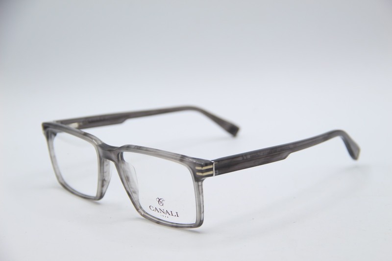 NEW CANALI CO 307 C02 GREY HORN CLEAR AUTHENTIC FRAMES EYEGLASSES 53-17