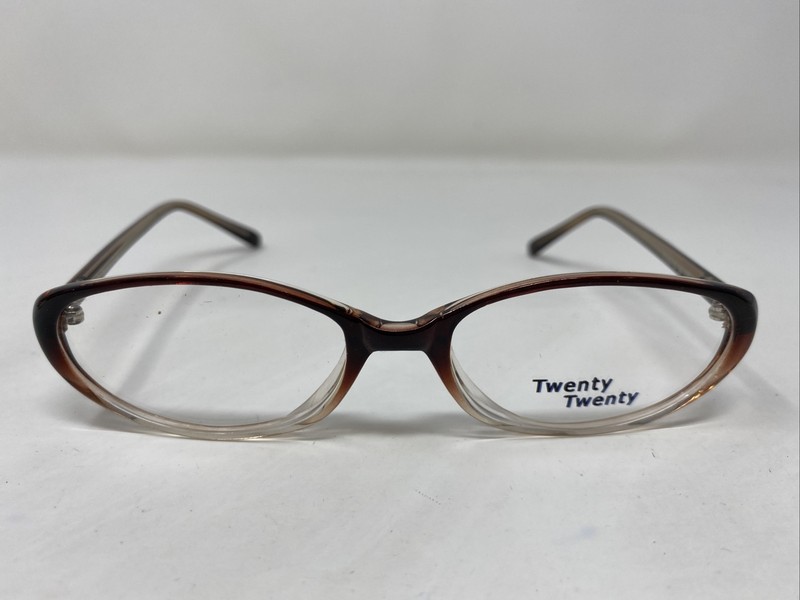 Twenty Twenty TT115 C-02 51-16-135 Brown Crystal Full Rim Eyeglasses Frame SK97
