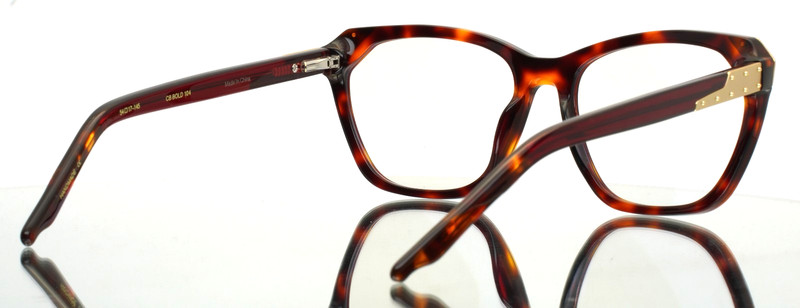 COCO AND BREEZY Bold 104 Warm Tortoise Womens Eyeglasses 54-17-145 B:43 A gallery