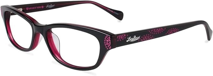 New Lucky Brand Rx Eyeglasses Frame w Soft Case – Swirl / Black (53-17-135)