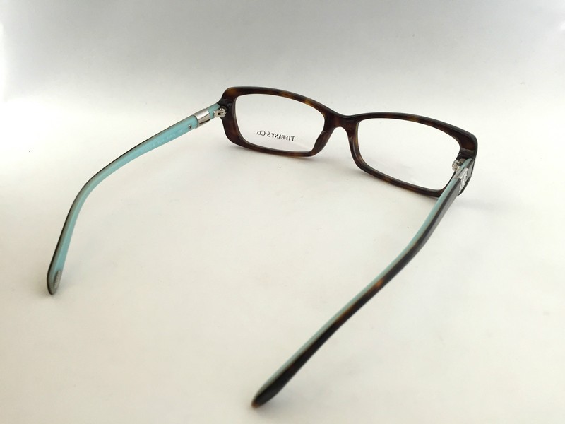 Authentic Tiffany & Co. TF 2070-B 8015 53mm Dark Havana Blue Frame Glasses Italy gallery