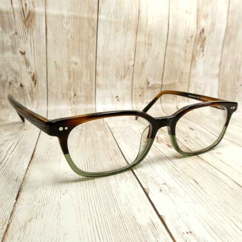 Warby Parker Brown Green Fade Eyeglasses FRAMES ONLY – Lawrence M723 52-16-145