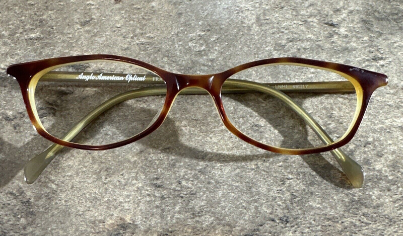 Anglo American Eyeglasses Frames Mod 268 LNHI England 49-17-130-29mm G10