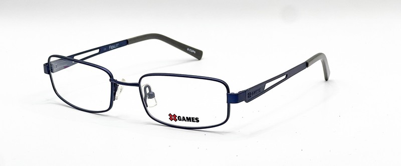 NEW X GAMES SKATE 412 DARK NAVY BLUE AUTHENTIC EYEGLASSES 49-17