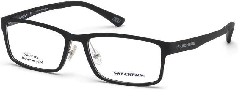 Skechers SE3225 002 Matte Black Metal Optical Eyeglasses Frame 57-17-145 3225 RX