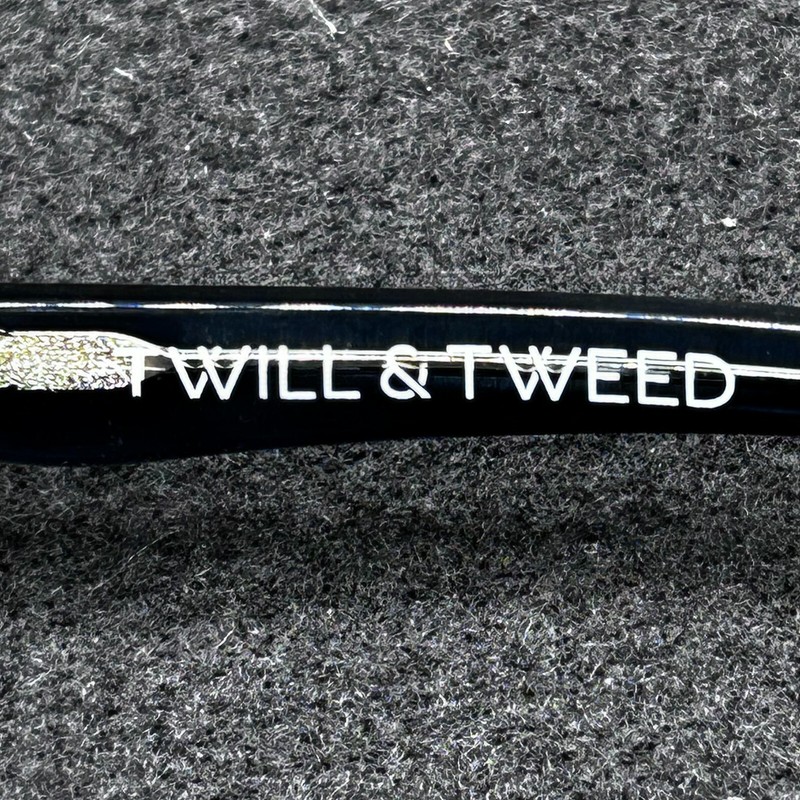 Twill & Tweed TW 2003 Eyeglasses **FRAME ONLY** Teal Crystal 50-17-140 Used gallery