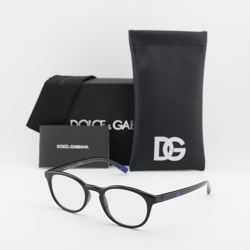 Dolce & Gabbana DG5090 501 Black 50mm Eyeglasses New Authentic