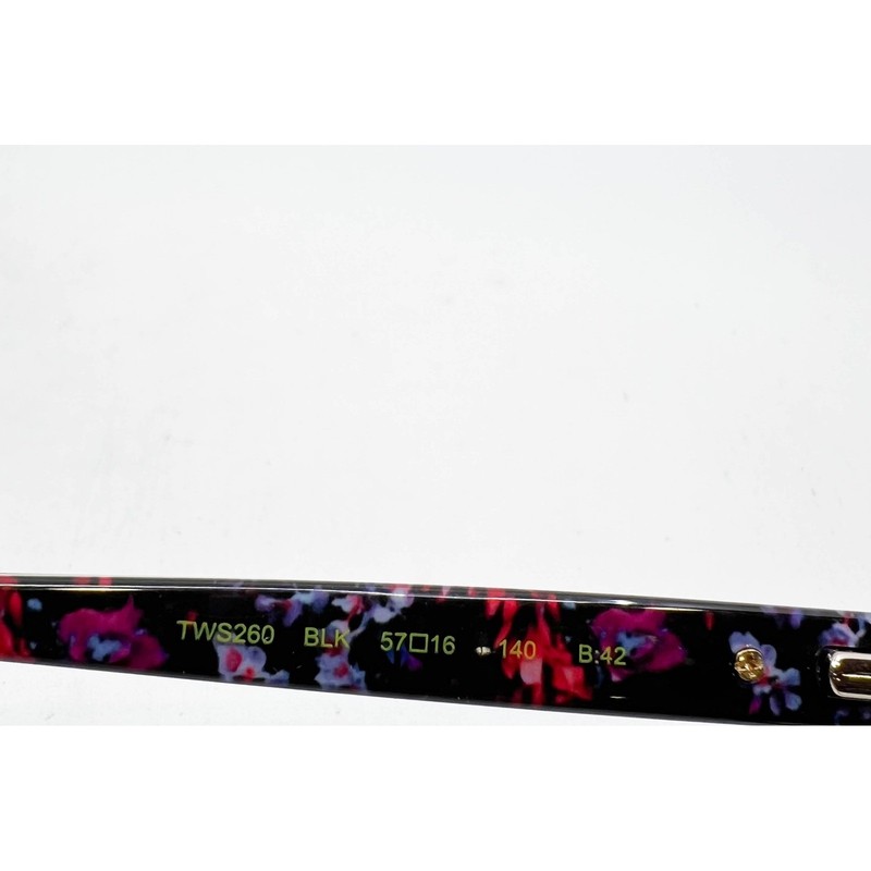 Ted Baker Eyeglasses Womens Black Floral TWS260 57-16-140 57mm gallery