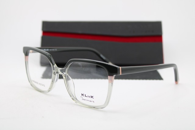 NEW KLIIK DENMARK 775 S416 CLEAR GREEN PINK FADE AUTHENTIC EYEGLASSES 48-17