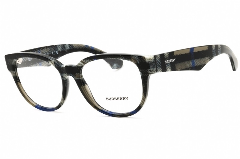 BURBERRY BE2410 4147 Eyeglasses Check Lichen Frame 53mm