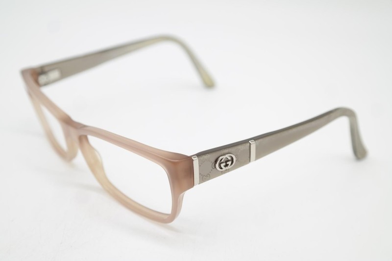 Gucci GG 3133 Brown Silver Gray Oval Eyeglasses Frame gallery