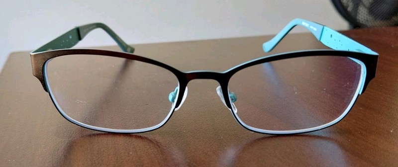 Karen Kane Eyeglasses Fairy Moss Teal Brown Full Rim 52-17-135 Frames Only