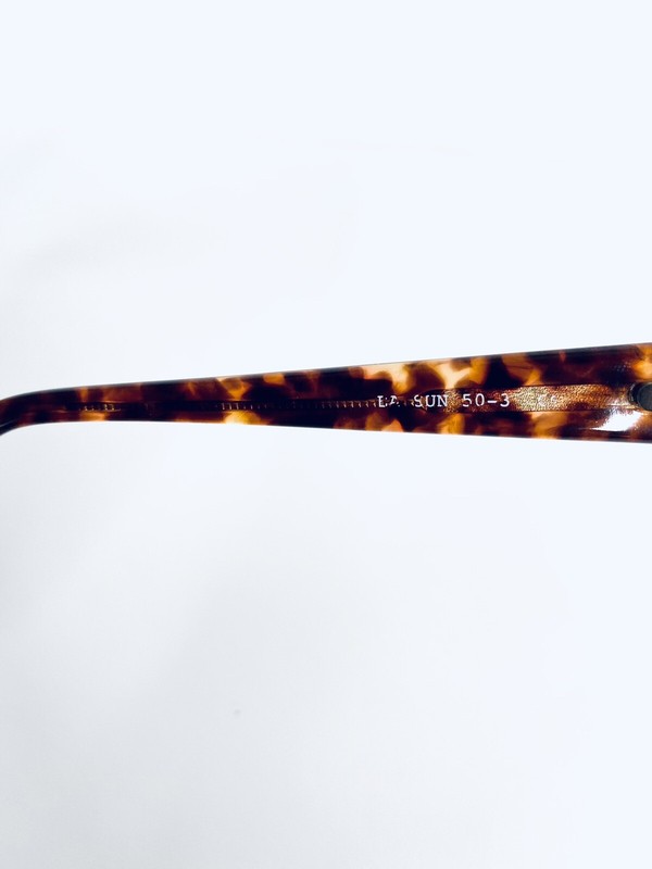 VTG Elizabeth Arden Brown Tortoise Lucite Oval Glasses EA SUN 50 15 130 gallery