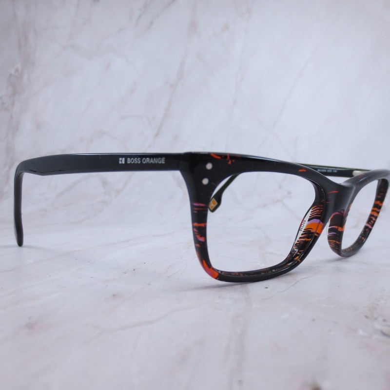 Hugo Boss Orange BO 0054 XDS 140 Dark Tortoise Cat Eye Eyeglass Frames Womens