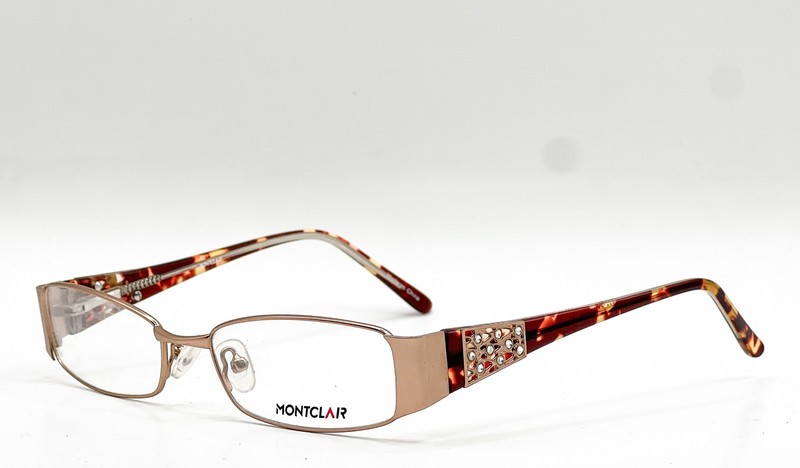 NEW MONTCLAR M1259 C2 BLACK AUTHENTIC EYEGLASSES 52-17