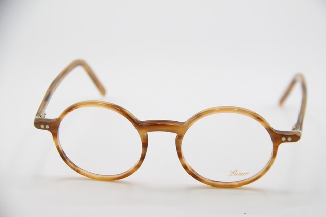 NEW LUNOR A5 MOD. 604 COL. 03 HAVANA GOLD ROUND AUTHENTIC EYEGLASSES 44-18 gallery