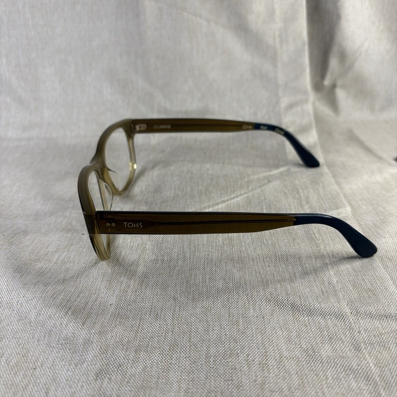 Toms Clarke 10002177 54/19 148 Men’s Transparent Olive Fade Eyeglass Frames Only gallery