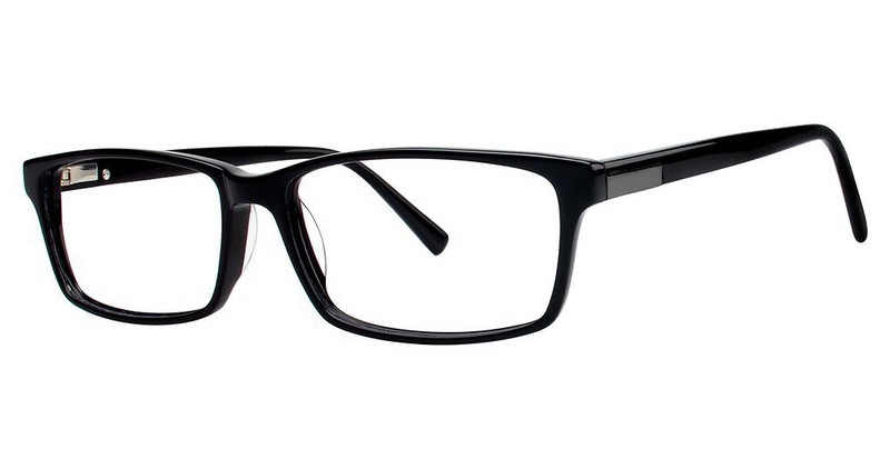 MODERN OPTICAL BMEC BIG TICKET MEN’S EYEGLASSES 56-16-145 BLACK W/ SOFT CASE