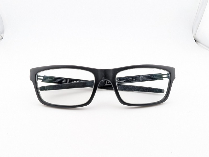 Oakley Eyeglasses Frames Only, CURRENCY, OX8026-0754, 54-17-133, Black
