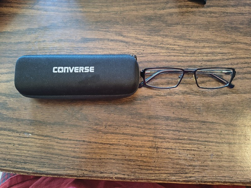 Converse All-Star Q026 Navy Glasses Frames 53-16-140 Pre-Owned W/ Original Case gallery