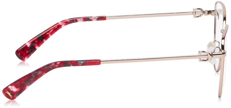 New Longchamp LO-2158 718 Rose Gold & Red Eyeglasses 54/16/140 gallery