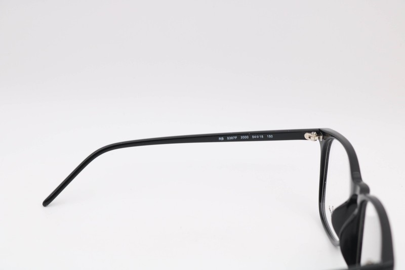 Ray-Ban Rb5387F 2000 Polished Black Square Eyeglasses Frames 54-18-150 gallery