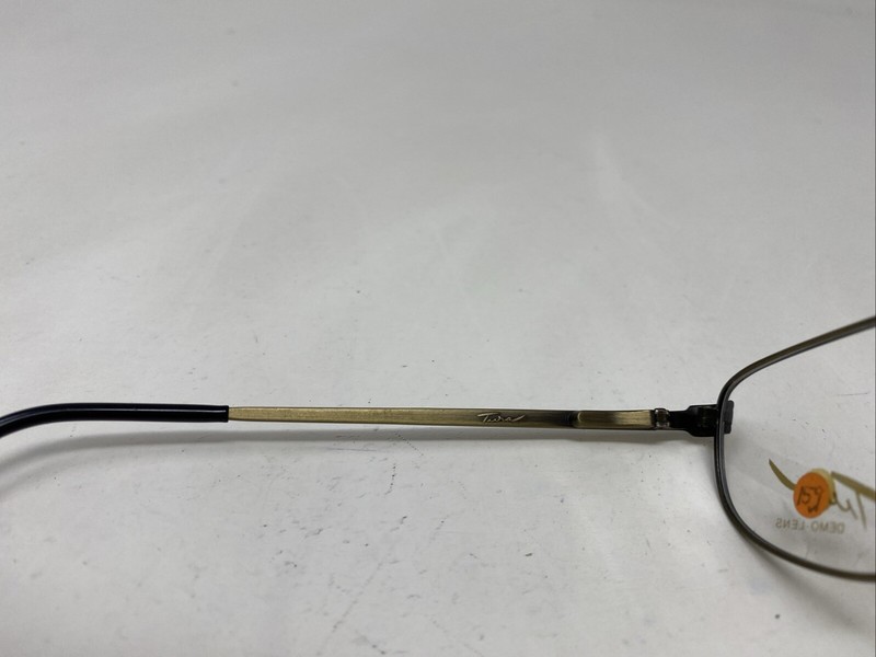TURA Japan MOD.718 GLD 51-18-145 Antique Gold Full Rim Eyeglasses Frame &932 gallery